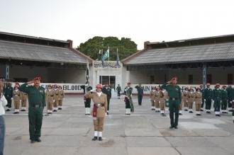 Parade salute on passing out ceremony at ESA